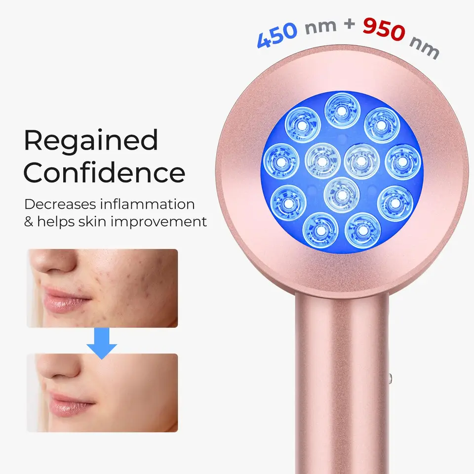 Starostlivosť o pleť červené svetlo terapia proti starnutiu infračervená lampa kozmetické kozmetické zariadenie anti akné vrások Remover