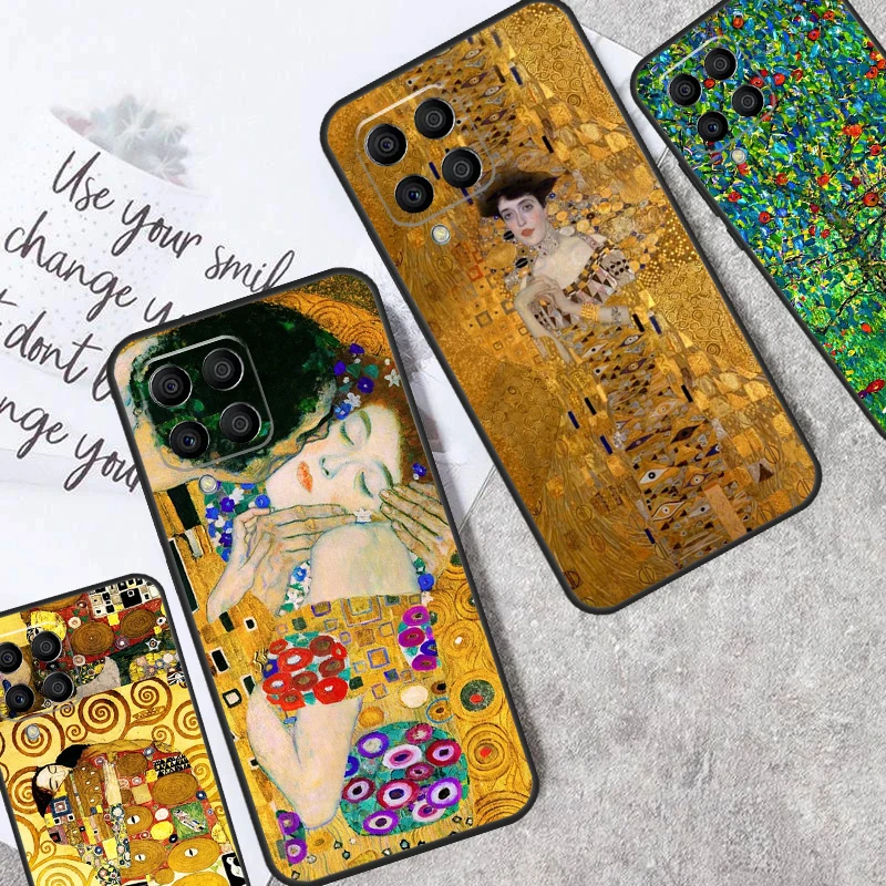 Starry Night Klimt Kiss Case pre Samsung Galaxy M14 M34 M54 M21 M51 M12 M32 M52 M13 M23 M33 M53 M31S M30S M20 Coque