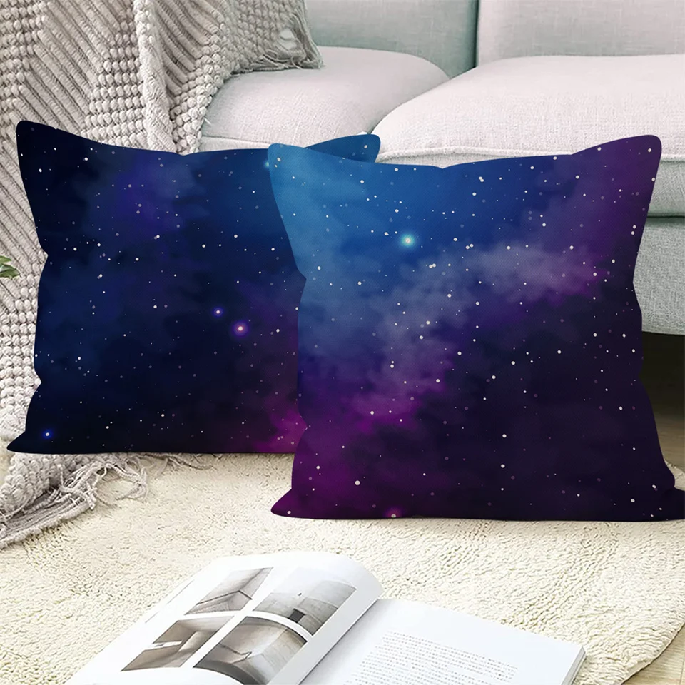 Starry Sky Sunset Prírodná scenéria vankúš Kozmický priestor dekoratívny vankúš na vankúš na vankúš
