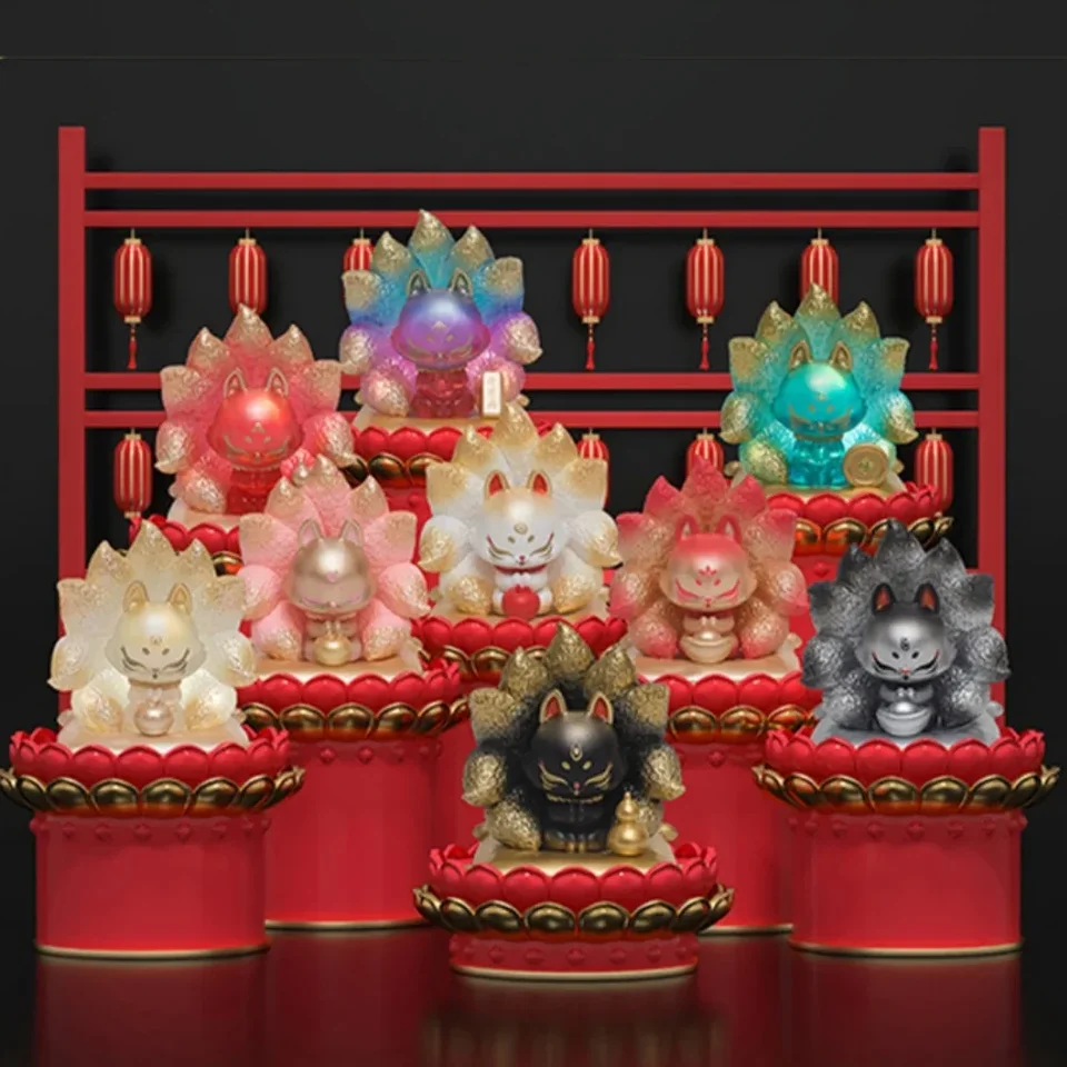 Starí deväť Fox Fairy Series 3 Blind Box Hračky záhadné box Mistery Caixa Misteriosa Caja akčná postava Roztomilý model narodeniny darček