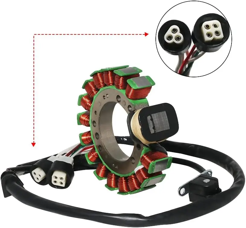Stator for Yamaha YFM350 YFM350X Warrior 1990-1995 pre Yamaha YFM350 YFM350ER MOTO-4 350 1990-1994 pre Yamaha YFM350 YFM350FW