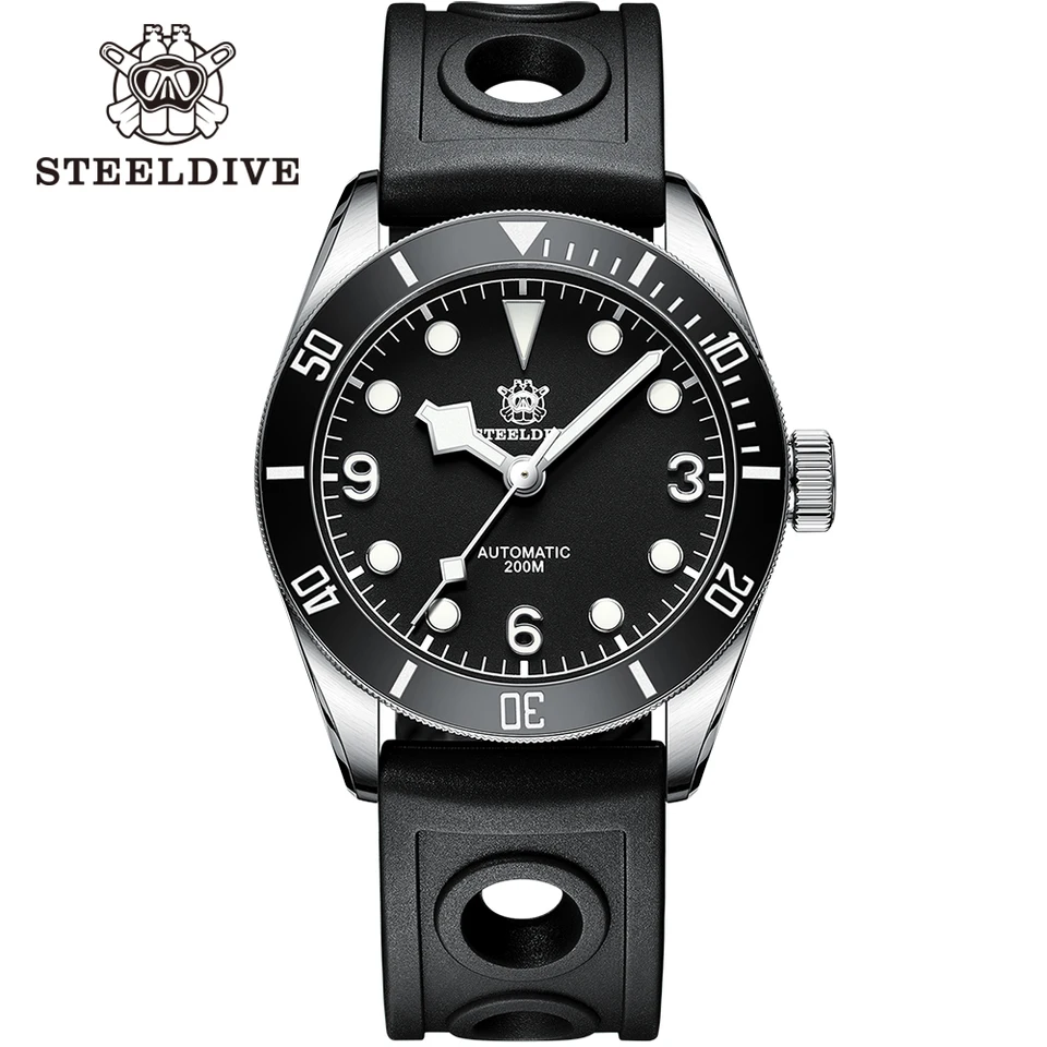 Steeldive Official SD1958 Plne automatické mechanické hodinky NH35 MOHING SWISS LUMINUME BGW9 200 m vodotesné luxusné potápačské hodinky