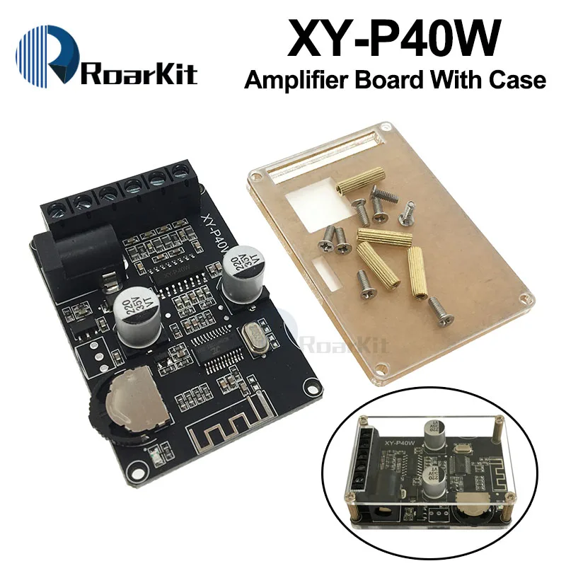 Stereo Bluetooth Power Amplifier Dual-Channel Board 12v 24V 10W 15W 20W 30W 40W modul prijímača Bluetooth pre DIY Kit
