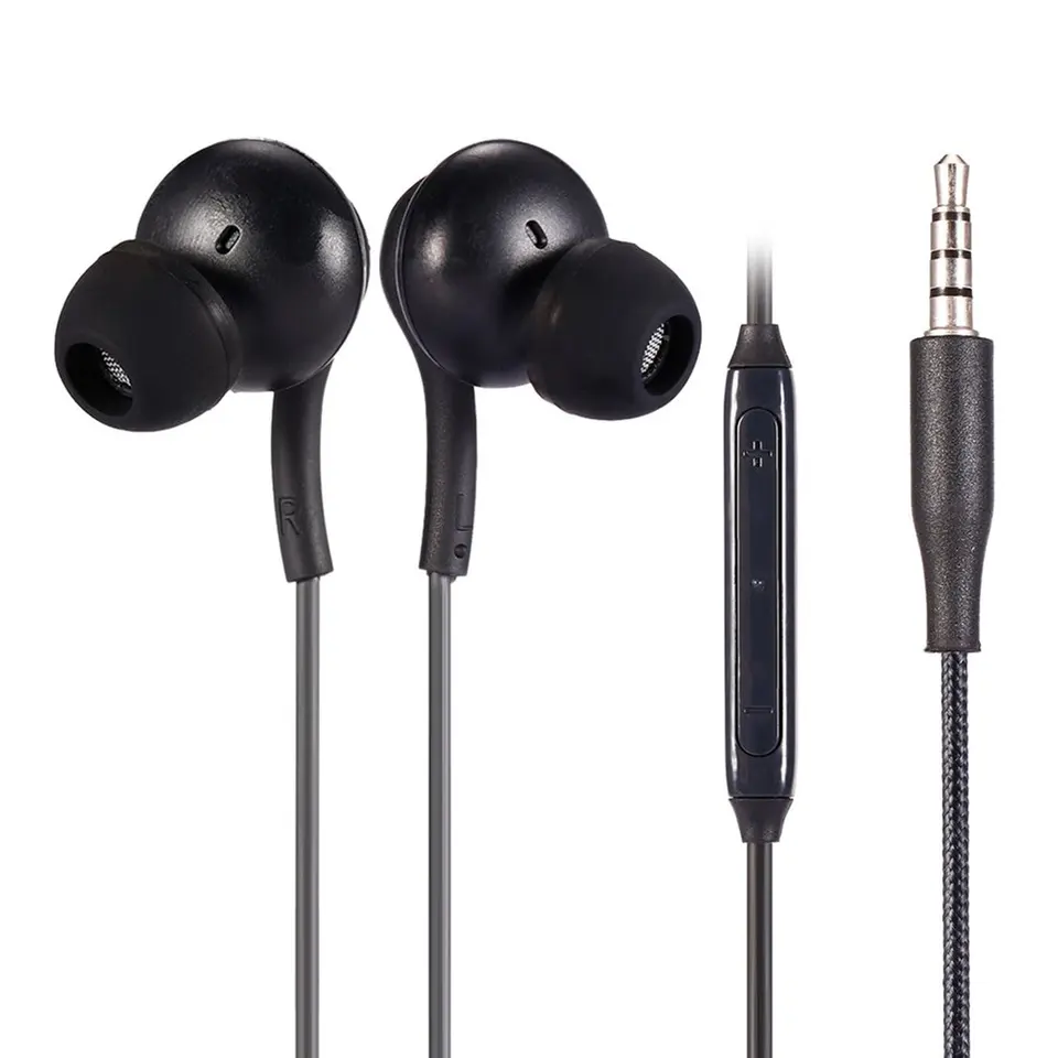 Stereo športové slúchadlá do uší s mikrofónom 3,5 mm riadiaca skrinka káblové headset pre telefóny Samsung Galaxy S8 S8Plus MP4
