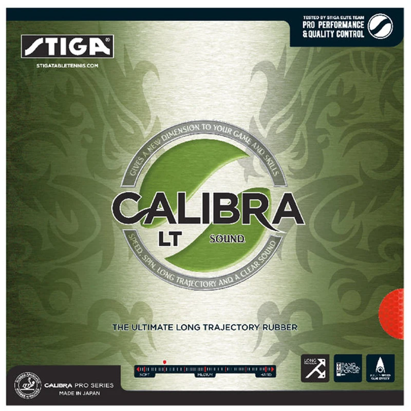 Stiga Calibra LT Sound Table Table Tennis Gum, ktorý nie je Tacka (vyrobený v Japonsku) Pips-in ping pong so špongiou