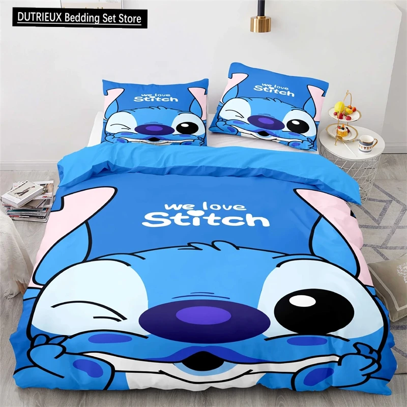 Stitch Duvet Cover obliečky na obliečka na vankúšik prikrývka Domáca obliečka Detské darčeky vyšívanie Viacnásobná izba dekor
