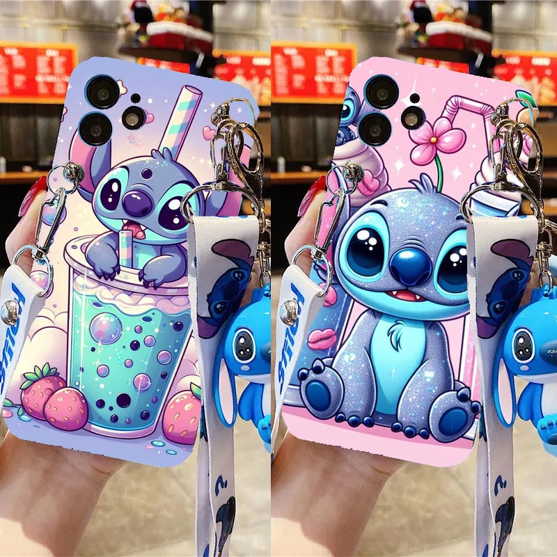 Stitch Keychain Telefón pre puzdro pre Vivo Y56 Y21 Y77 Y55 Y75 Y33 Y17S Y53S Y21S Y51S Y52 5G V20 PRO V20SE TPU TPU TPU