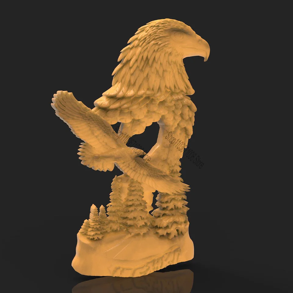 STL 3D Model Flying Eagle 3 pre CNC Router Aspire Artcam 3D tlačiareň graver frézovanie
