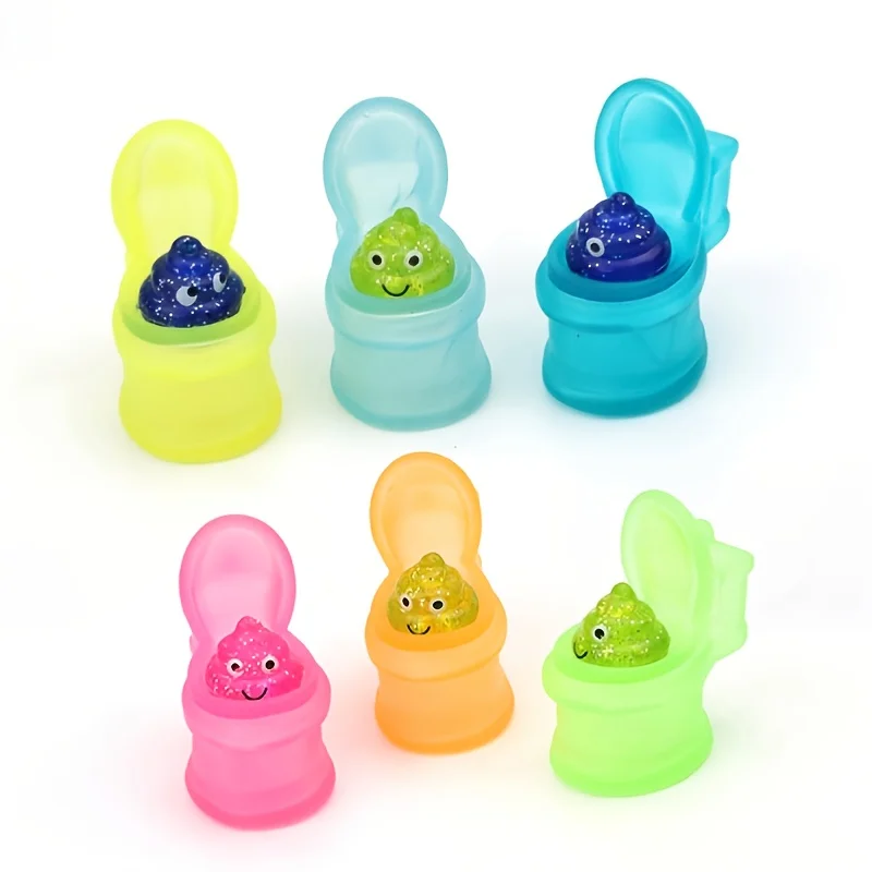 Stlačte toaletné hovno TPR Soft Kawaii Mochi Soft Stres Stres Relief Fidget Toy, Loud sa smiech s týmito zábavnými toaletnými hračkami pre deti pre deti