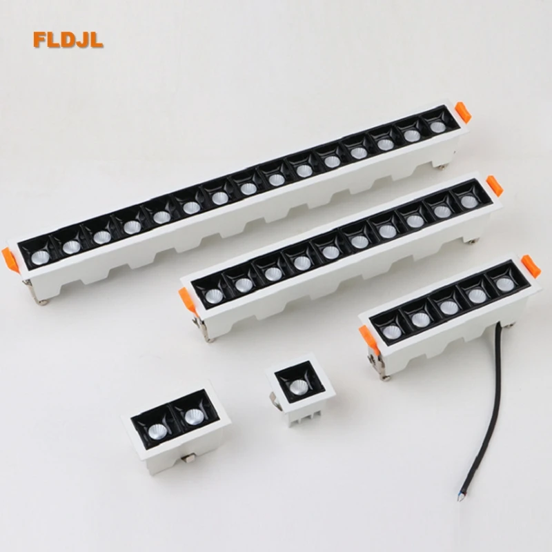 Stlmiteľné LED Downlight Spot Light Indoor Zapnuté osvetlenie lineárna laserová čepeľ stropná čiara Lampa 2W 4W 10W 20W 30W