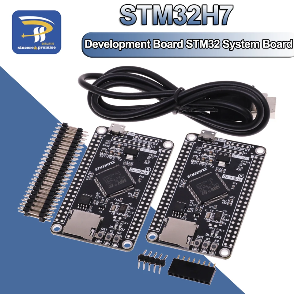 STM32H750VBT6 STM32H743VIT6 STM32H7 Vývojová doska STM32 System Systémová doska M7 Core Board TFT s káblom USB kábla USB