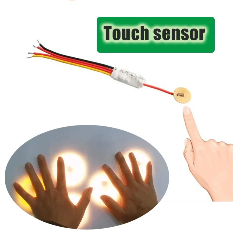Stmievateľné tlačidlo dotykového senzora Smart Home Patching spínač pre DC5V 12V 24 V skriňa LED Strip Switch Switch Hladina vody Prispôsobená