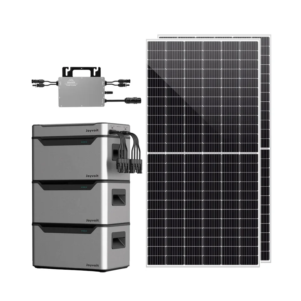 Stohovateľné lítiové batérie a slnečná sústava mikro meniča s PVHUB a MONO PANELS 1KW Mess Balkón Balkón