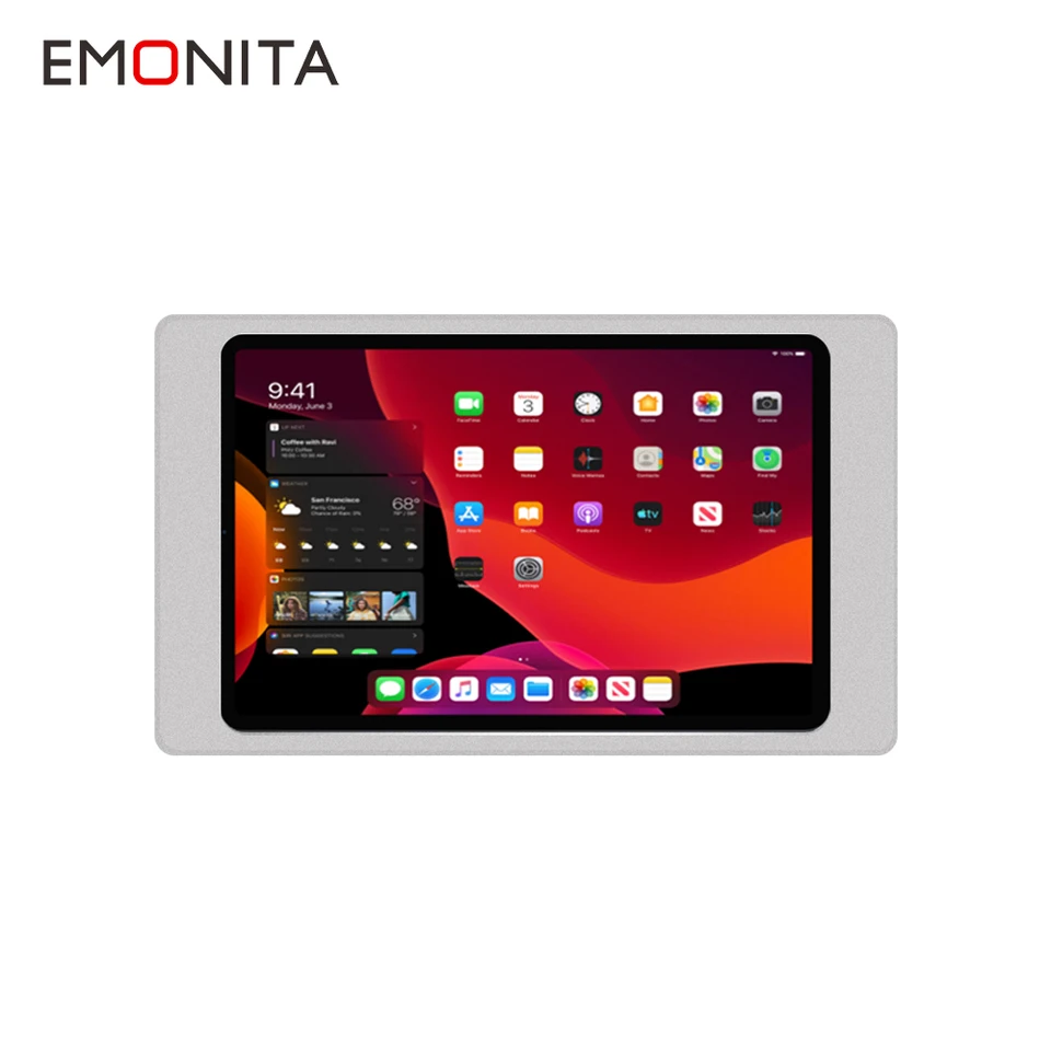 Stojan na stenu tabliet pre iPad 10. Apple iPad 10,9 palca celá obrazovka 90 ° Držiak hliníkovej zliatiny Magnetic State