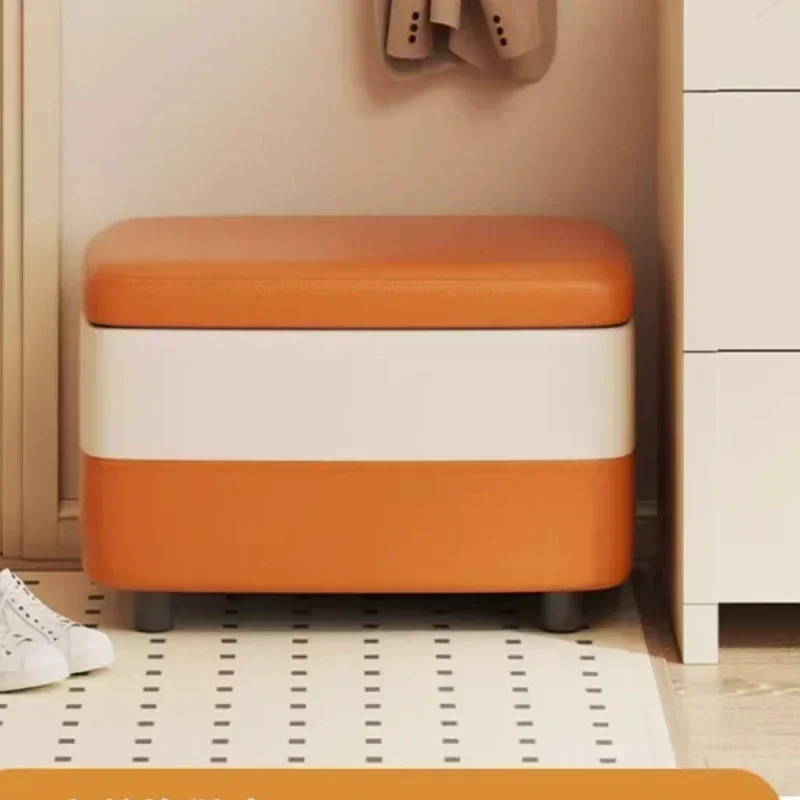 Stolička na skladovanie masívneho dreva, viacúčelové sedadlo úložnej skrinky, osobná pohovka Footrest, Praktická výmena obuvi pre dom
