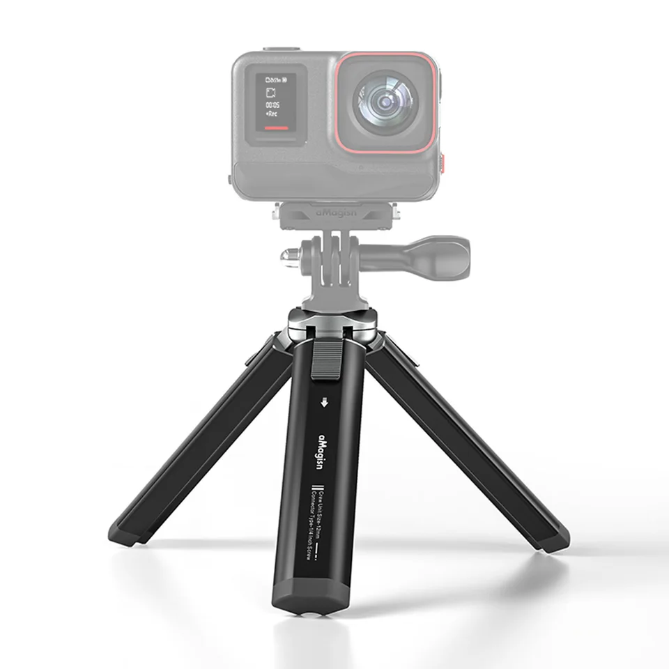 Stolný statív Mini cestovný statív stojan kovový telefón telefón 1/4 palca skrutka 2-úroveň pre gimbal stabilizátor selfie selck dslr fotoaparát DSLR