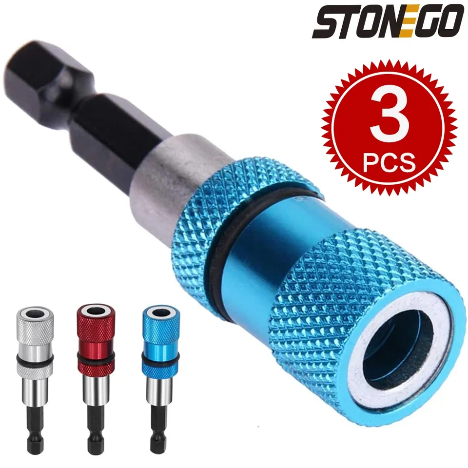 Stonego 1pc/3ks 1/4inch hex Shank Electric Vŕta magnetický skrutkovač bit bit
