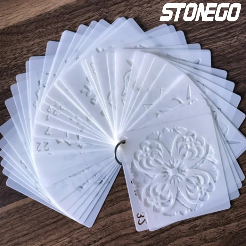 Stonego mandala šablóny domácich majstrov domáci výzdoba kreslenie laserom strih šablóna nástenná maľba maľba pre drevené dlaždice tkanina
