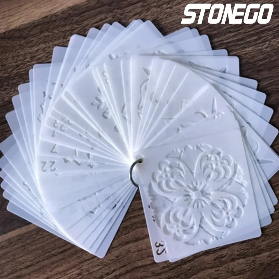 Stonego mandala šablóny domácich majstrov domáci výzdoba kreslenie laserom strih šablóna nástenná maľba maľba pre drevené dlaždice tkanina
