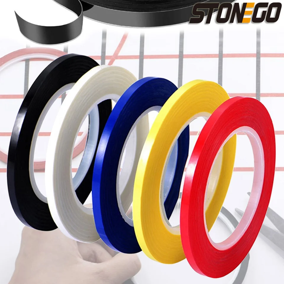 Stonego Woodboard Thin PinStripe Art Tape - Suché vymazanie dosky mriežkovej pásky pre prúžky a elektrické označenie