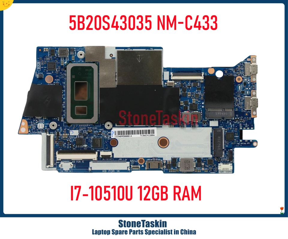 Stonetaskin 5B20S43033 5B20S43035 NM-C433 pre Lenovo Yoga C740-15IML laptop základnú dosku I5-10210U I7-10510U 12 GB MB MB Mainboard