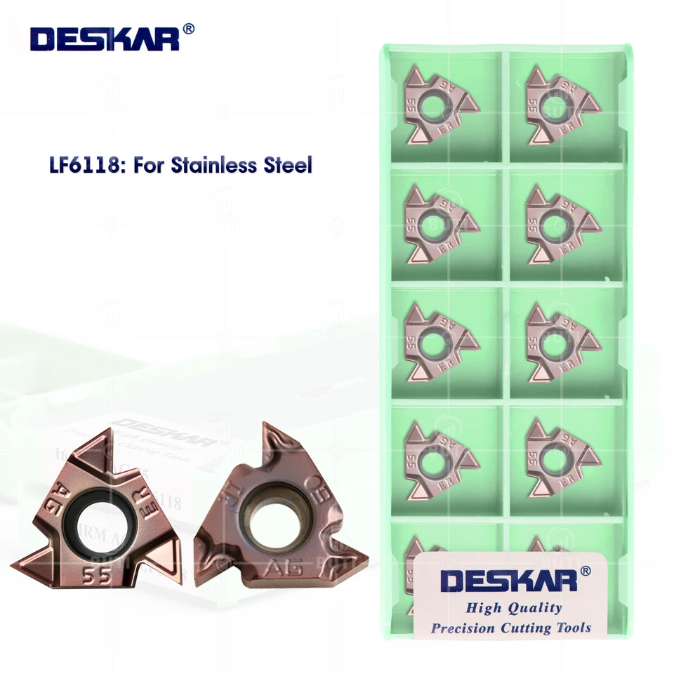 Stopar 100% originálny 16erm/irm 11W 14W AG55 AG60 1.0 1,5ISO 2.0ISO 2.5ISO 3.0iso LF6118 CNC Lathe Cutter Cutting Cutting Cutting Cutting Vložky