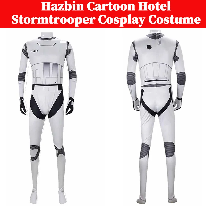 Storm Trooper Cosplay kombinézy Kostýmy filmové vesmírne bitky Rolepaly Outfits Dospelí muži Fantasia Bodysuit Halloween Party Outfits