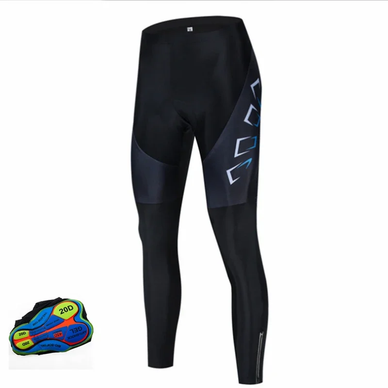 Strachproof Men Autumn Tesné dlhé nohavice Cyklovanie 20D proti sklzu Polded Gel Bike Mtb Zjazdový svah horský bicykel