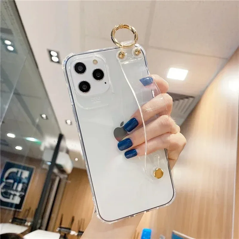 Strachproof Transparent Rair popruh pre iPhone 15 16 Pro MAX 14 13 12 12 Pro XSMAX XR 11 12 7 8 CLEAR DORKUJTE PLAFTER