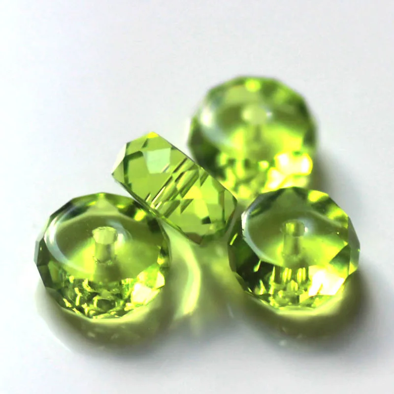 Strebelle AAA 4x8mm Téria pneumatík Crystal Lampwork Glass Loose Feads 50ks/veľa pre šperky na výrobu šperkov DIY šperky