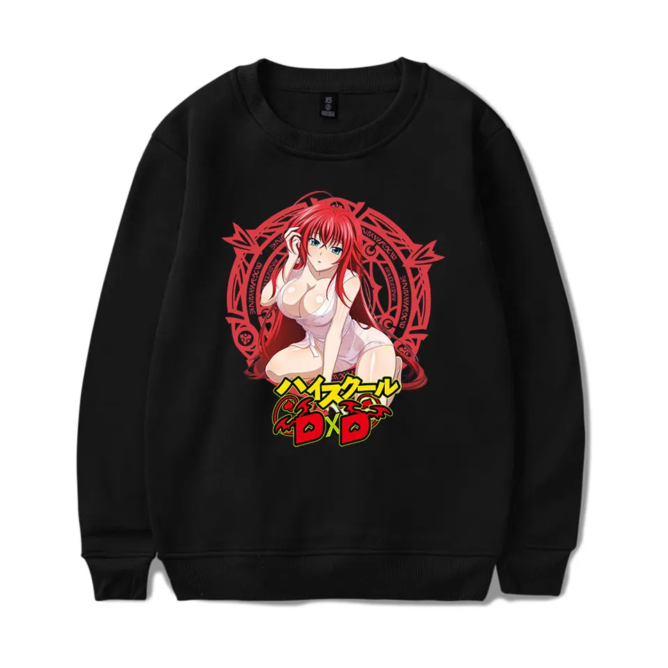 Stredná škola DXD Rias Gremory Vintage 90. roky Merch Mikina Muži Ženy Šport Pullover Harajuku Mikina módne unisex pullover