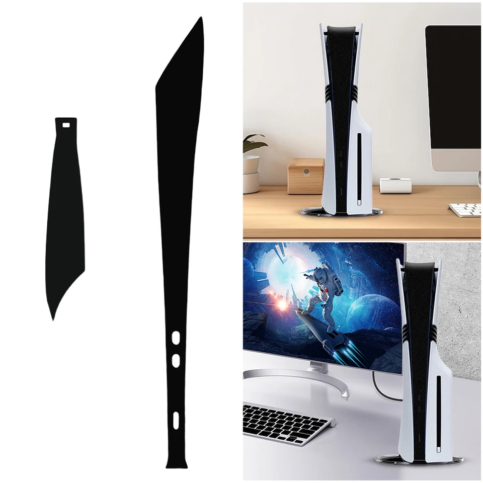 Stredné nálepky na pokožku PCV Stredná ochrana krytu Anti-Scratch Vertikálna nálepka pre PS5 Pro Console PlayStation 5 Príslušenstvo