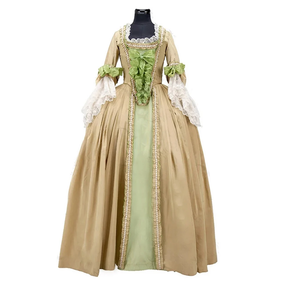 Stredoveké Rococo Marie Antoinette šaty 18. storočie viktoriánske nádherné barokové princezné šaty Colonial Georgian kostým