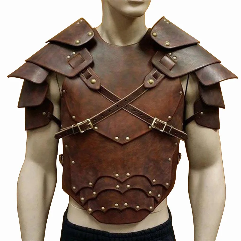 Stredoveké vintage Bombaste Pauldrons Steampunk rameno brnenie muži Larp Battle Viking Samurai Warrior Knight Herness Leather