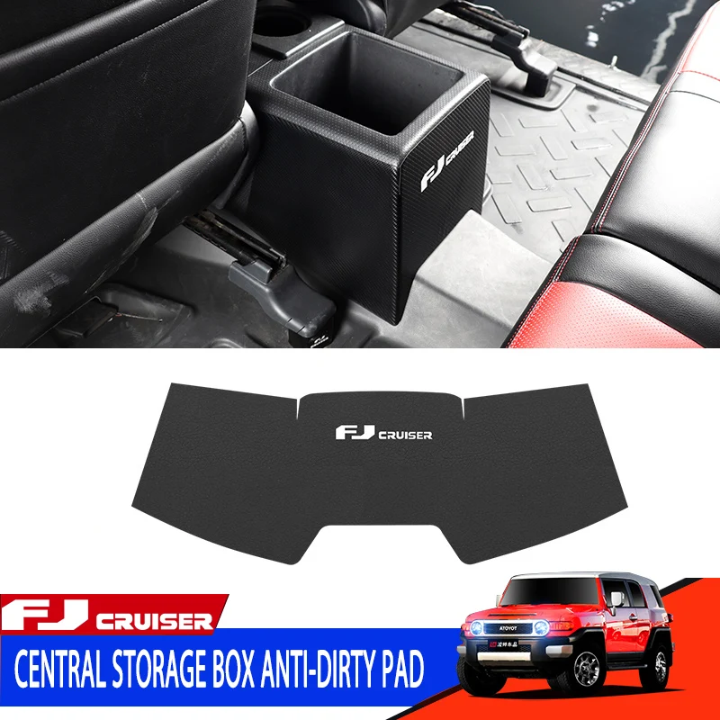 Stredová lakťová skrinka Anti -Kick Pad Sticker Modifikácia pre Toyota FJ Cruiser Storage Box Ochranné nálepky
