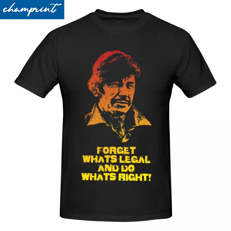 Streetwear Charles Bronson T tričká pánske bavlnené rukávy Tvrdý chlapík retro filmový film okrúhly krk oblečenie