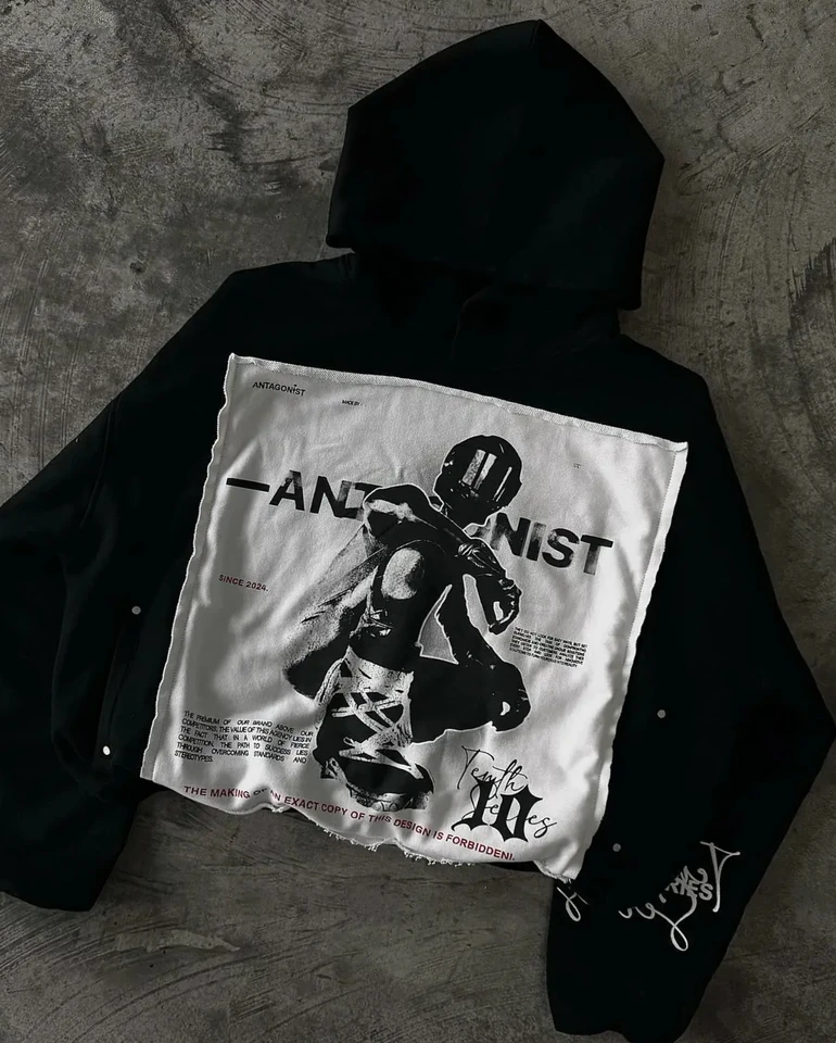 Streetwear Hoodie hip hop retro patchwork čierna nadmerná mikina mikiny pánske dámske módne móda harajuku pullover mikiny oblečenie