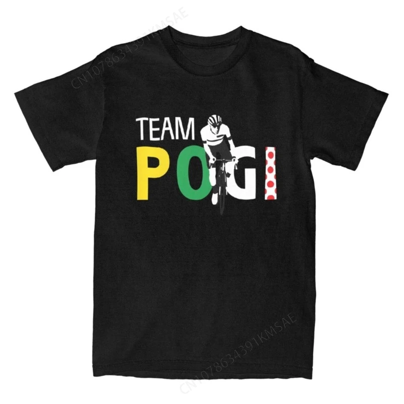 Streetwear T košele Team Pogi Tadej Pogacar bavlnené tričká Novinka tričko pre pánske letné zájazdy
