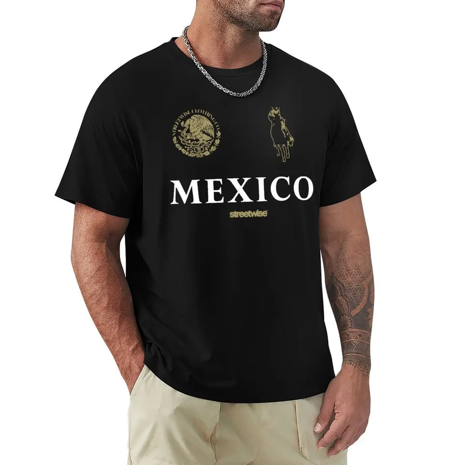 Streetwise Narco Polo Mexico Chicano Pancho Villa Tričko s nadmerne veľké košele