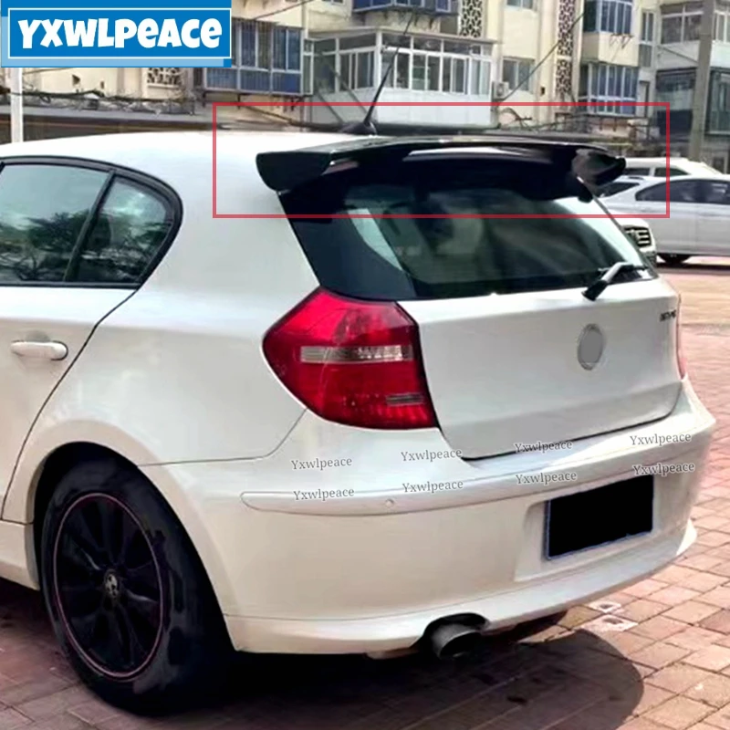Strešový spojler pre BMW 1 Series E81 E82 E87 E88 2004-2011 ABS uhlíkový vzhľad
