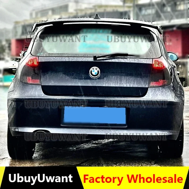 Strešový spojler pre BMW 1 Series E81 E82 E87 E88 2004-2011 Zadné krídlo SPOiler ABS uhlíkový vzhľad spoiler hatchback Universal