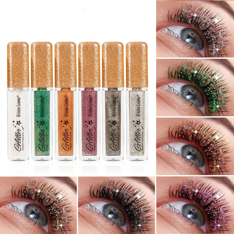 Strieborné trblietky riasenky Rastané rýchle suché mihalnice kučery predlžovacie make-up nepremokavé dlhotrvajúce dlhodobé predlžovanie rias
