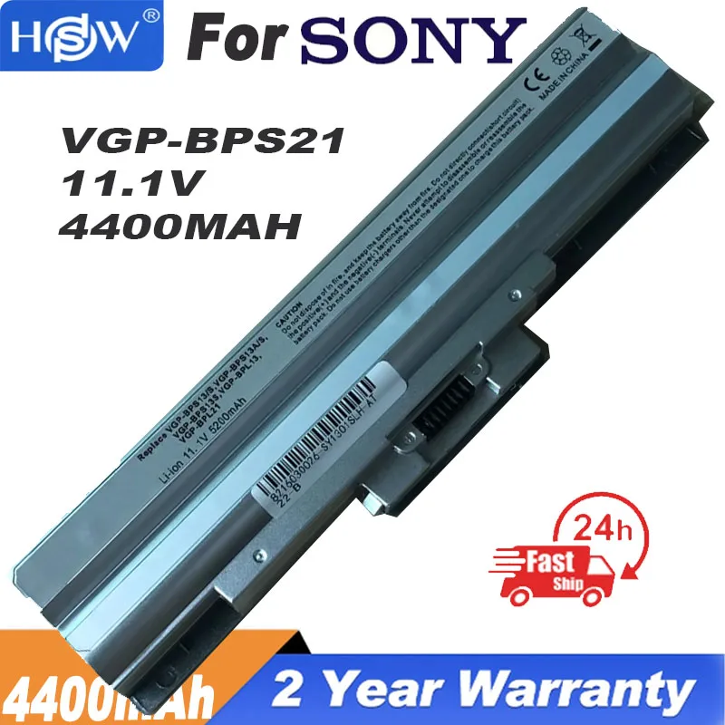 Striebro VGP-BPS13/S batéria pre batériu Sony VAIO BATLEBLE BPS13A/B VGP-BPS13A/Q VGP-BPL13 TX57CN
