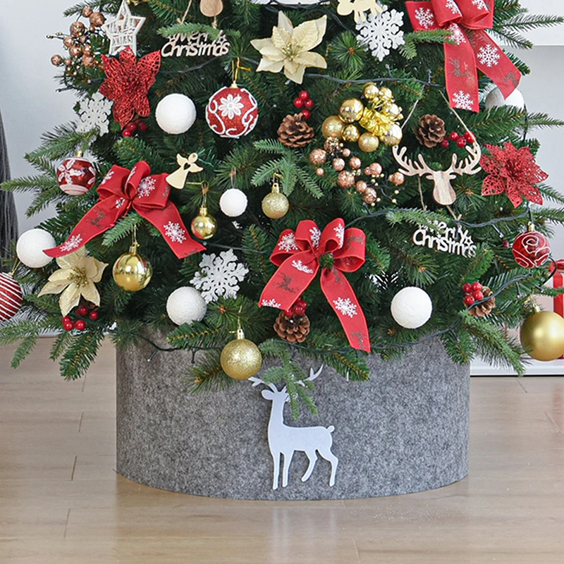 Strom Christmaskirt Ring Cover Cover Basen Holiday Rat Mat koberce zástera obal sukne dekorácie balenie košík stoja