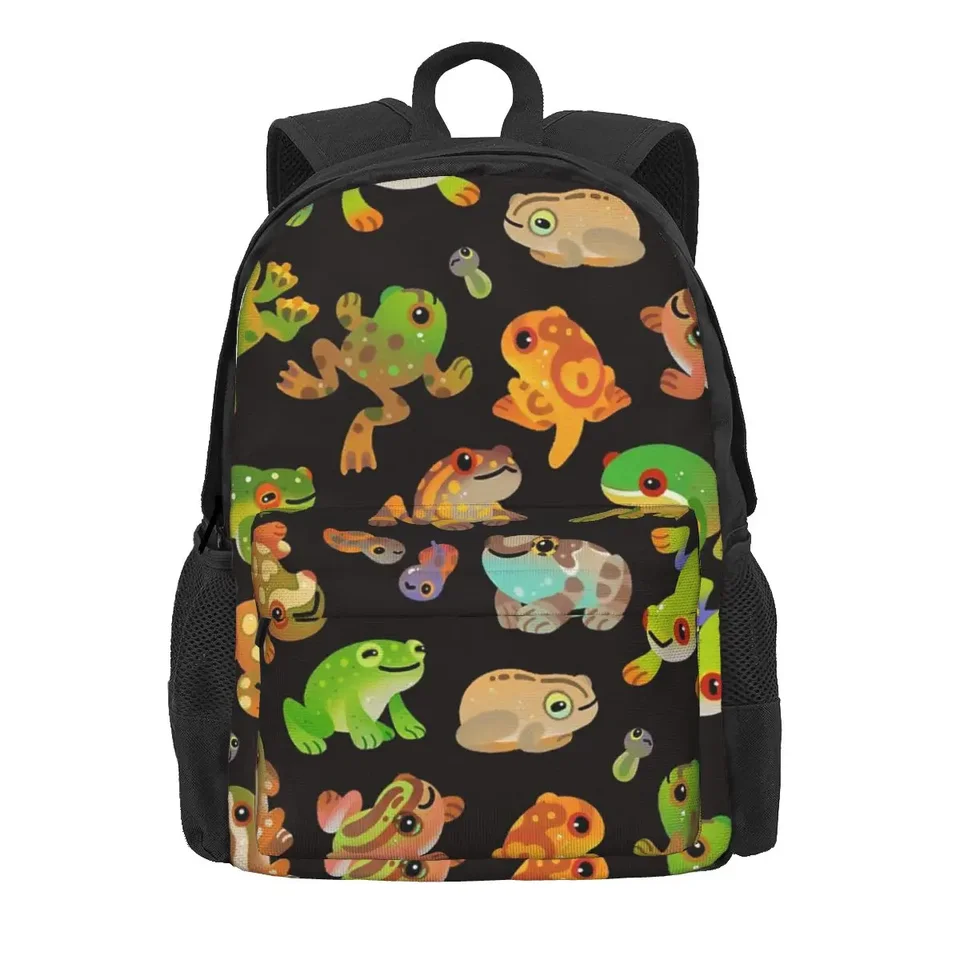 Strom Frog - Dark Batchs Boys Girls Bookbag DETI DETI ŠKOLSKÉ TASKY KARTOBY KITKY RUCKSACK TREAT RUCKSACK RAME BAG