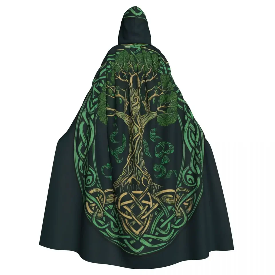 Strom života keltský dospelý plášť CLOAK CAPE Stredoveké kostýmy Čarodejnica Wicca Vampire Elf Purim karnevalová párty
