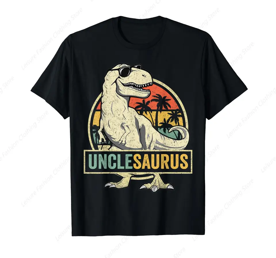 Strýka T Rex Dinosaur Strýko Saurus Rodina zodpovedajúce tričká