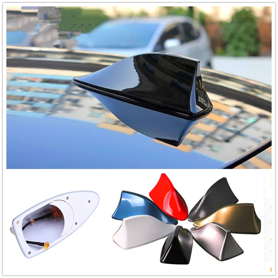 Styling auta Fin anténa Auto rádiový signál Aerial Roof Antény pre Volkswagen Ptourang Touran Beetle CC Magotan