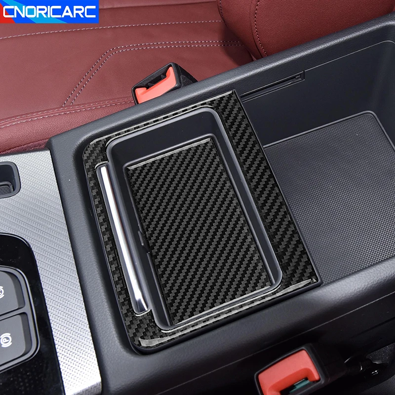 Styling automobilov Central Control Storage Box Decoration Rám pre Audi Q5 FY 2018-2022 Automatické interiérové ​​príslušenstvo