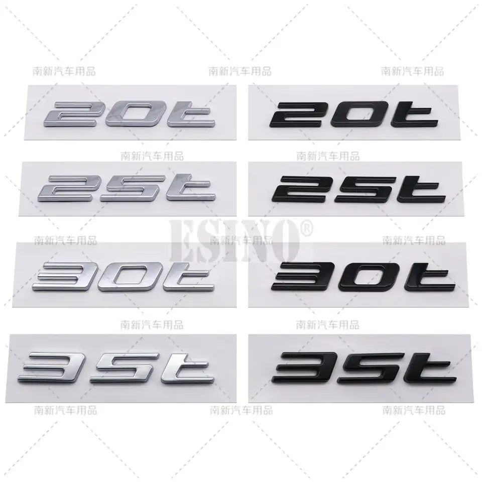 Styling automobilu 3D ABS Adhesive Emmlem 20T 25T 30T 35T Automobilový zadný odznak Automatické príslušenstvo pre Jaguar XE XF XJ F-PACE F-TYPE
